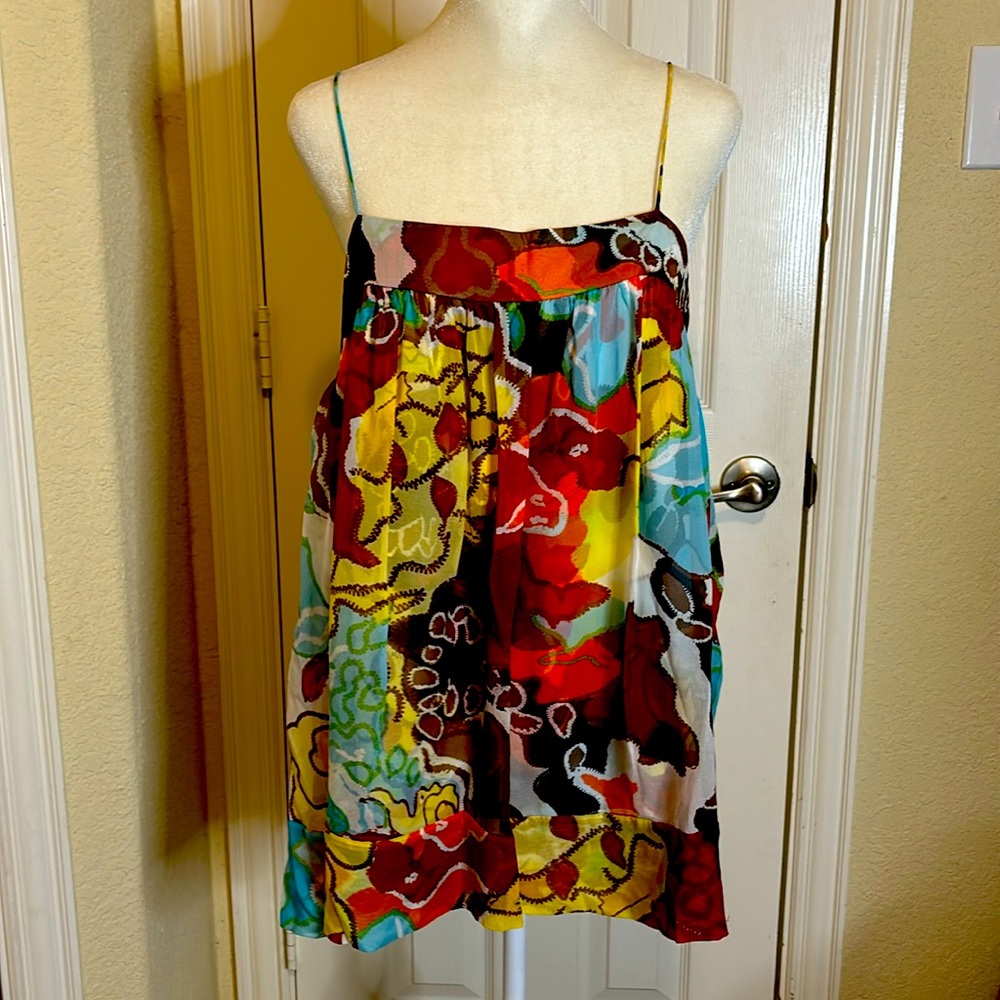 Diane von Furstenberg Bright Boho Spaghetti Strap Top